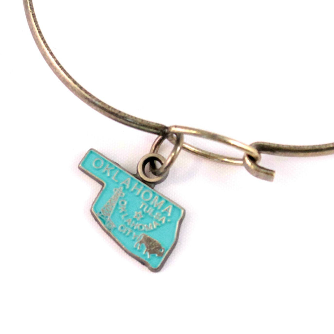 Oklahoma State Charm Bracelet, Necklace, or Charm only