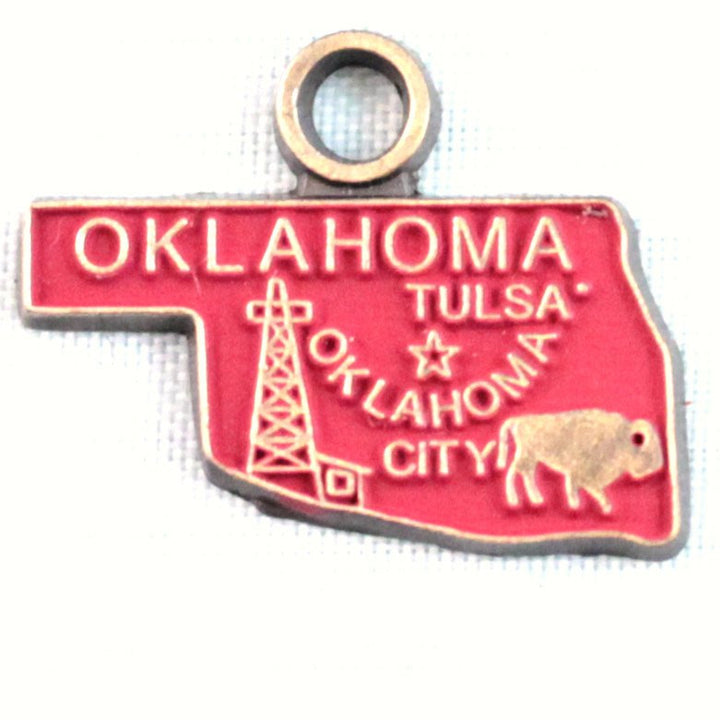 Oklahoma State Charm Bracelet, Necklace, or Charm only