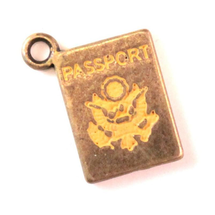 Passport Charm Bracelet, Necklace, or Charm Only