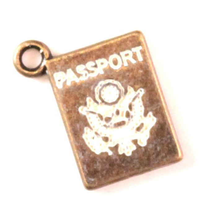 Passport Charm Bracelet, Necklace, or Charm Only