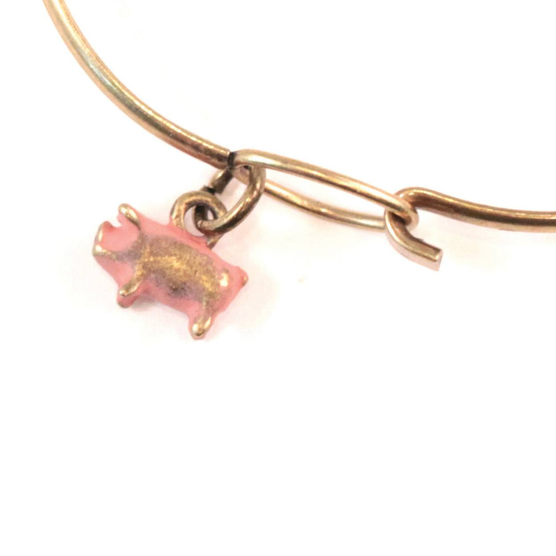 Pig Charm Bracelet, Necklace, or Charm Only