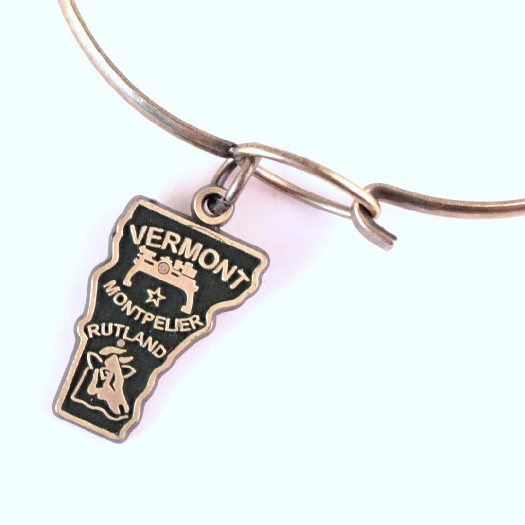 Vermont State Love Charm Bracelet, Necklace, or Charm only