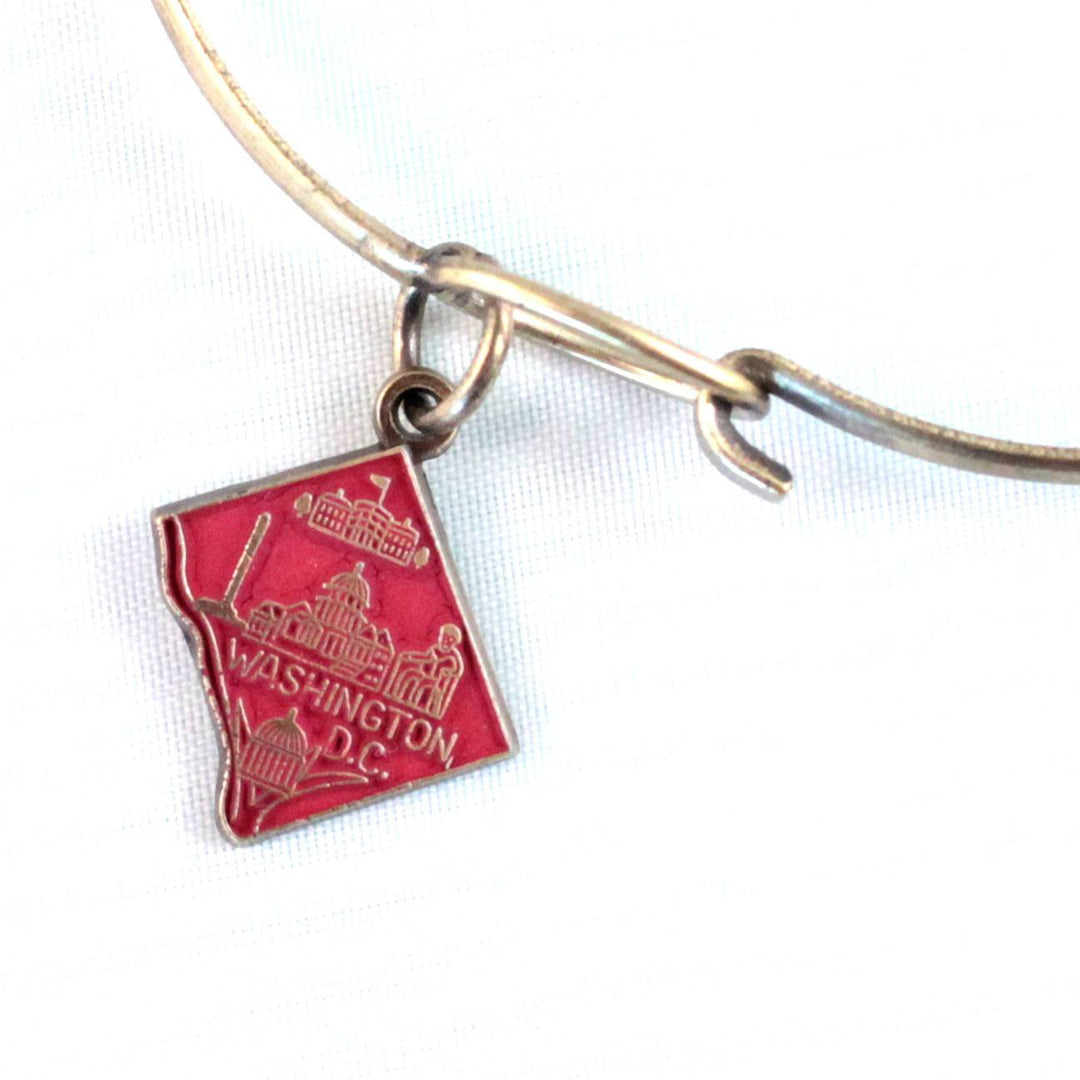 Washington D.C. State Love Charm Bracelet, Necklace, or Charm only