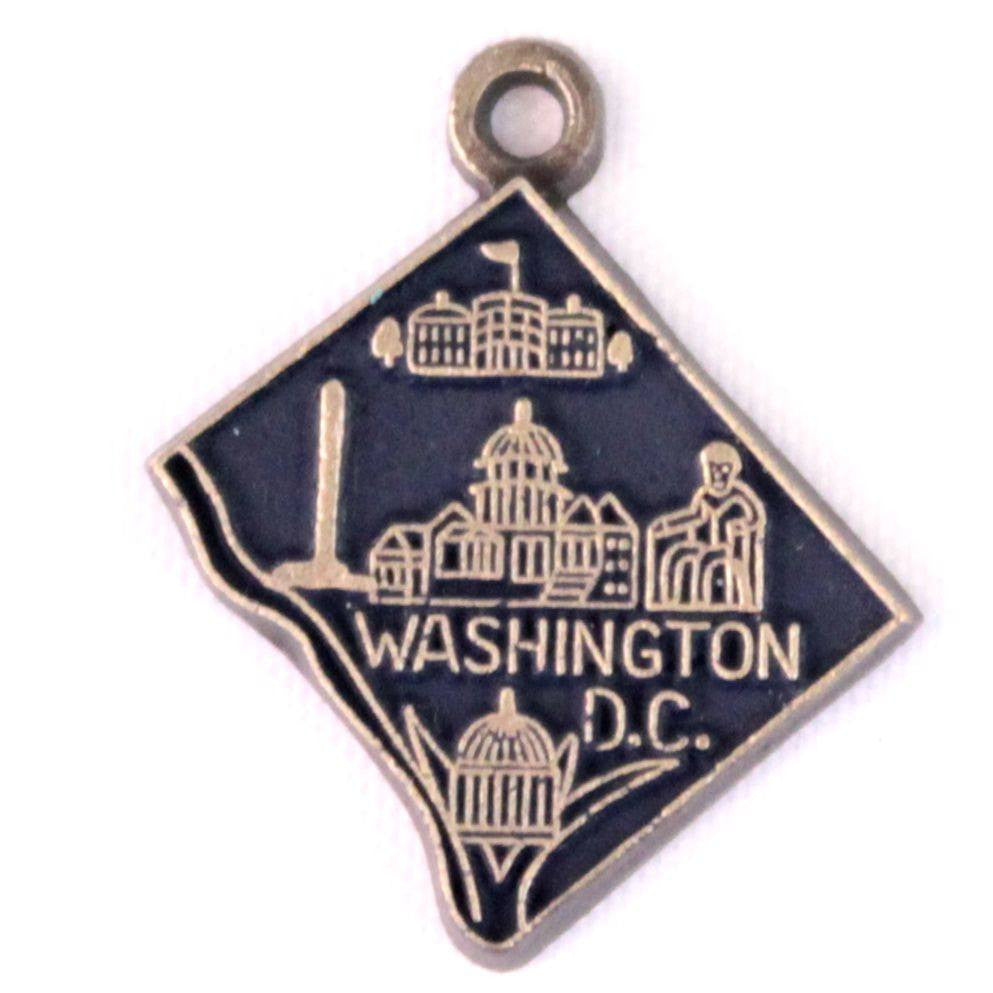 Washington D.C. State Love Charm Bracelet, Necklace, or Charm only