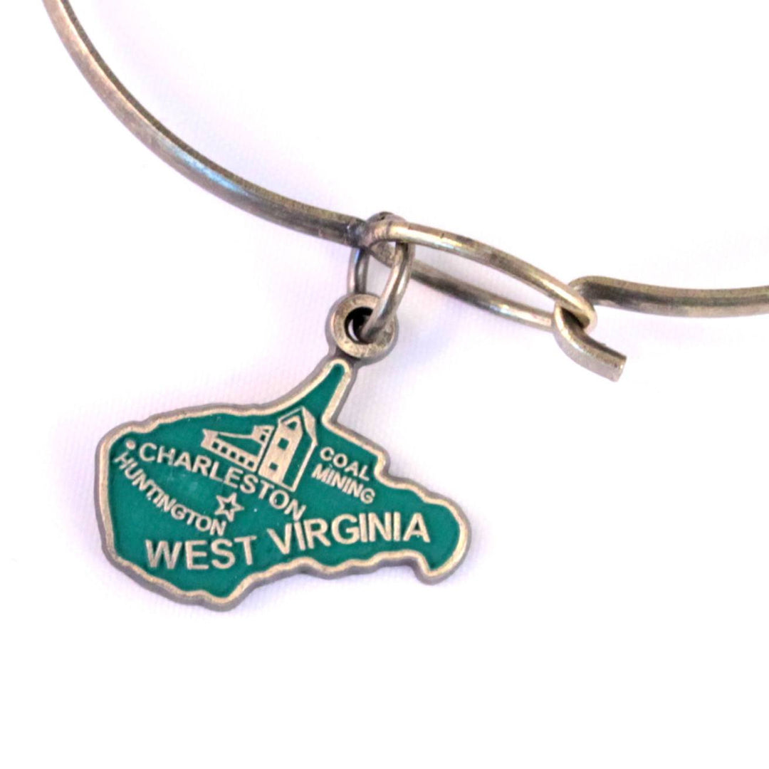 West Virginia State Love Charm Bracelet, Necklace, or Charm only