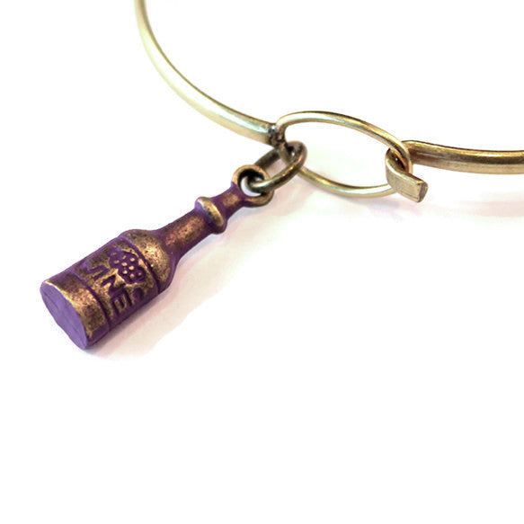 Wine Bottle Charm Bracelet or Necklace