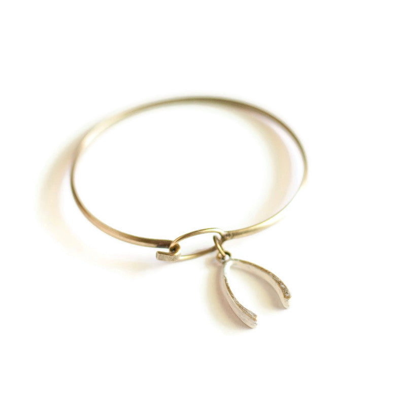 Wishbone Charm Bracelet, Necklace, or Charm Only