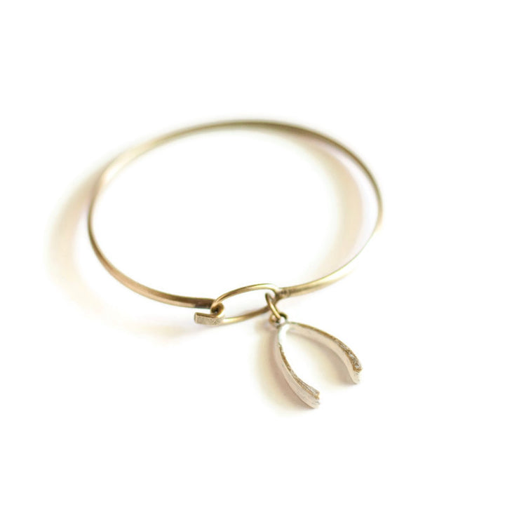 Wishbone Charm Bracelet, Necklace, or Charm Only
