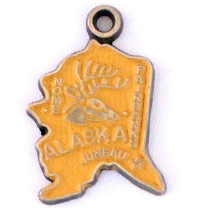 Alaska State Charm Bracelet, Necklace, or Charm Only
